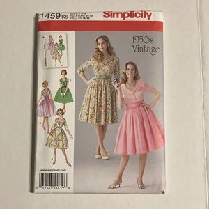Simplicity Dress with Cummerbund Sewing Pattern